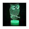 Touch Switch Table Desk Lamp Kid Fashion 3D Owl LED Night Light Bedroom Decor Xmas Gifts