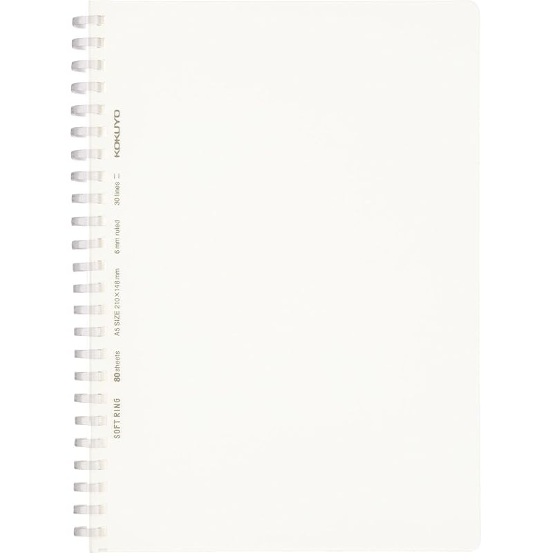

KOKUYO notes soft ring notebook clear 80 pieces A5 B-ruled transparent S-SV538B-T