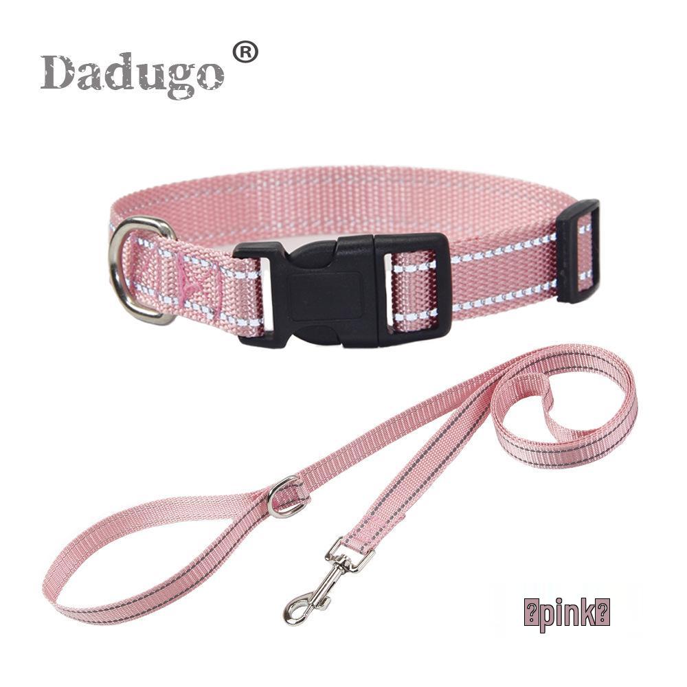 Reflective Pet Collar & Leash Set for Medium & Large Dogs and Cats