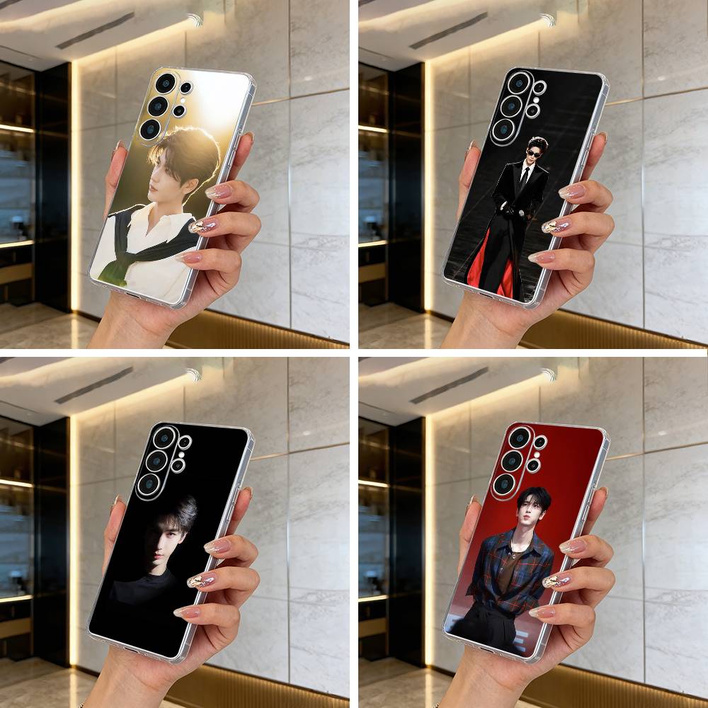 Actor Linghe Zhang Phone Case For Samsung S25,S24,S21,S22,S23,S30,Ultra,S20,Plus,Fe,Lite Transparent Cover
