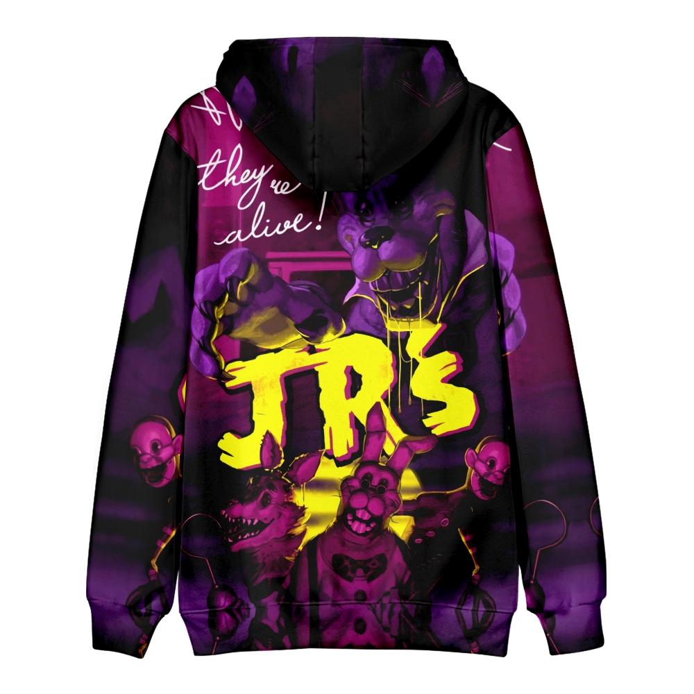 HOT Fashion Five Nights At Freddy's Hoodies Autumn Long Sleeve Unisex Harajuku Pullovers Streetwear Funny Clothes Sweatshirt