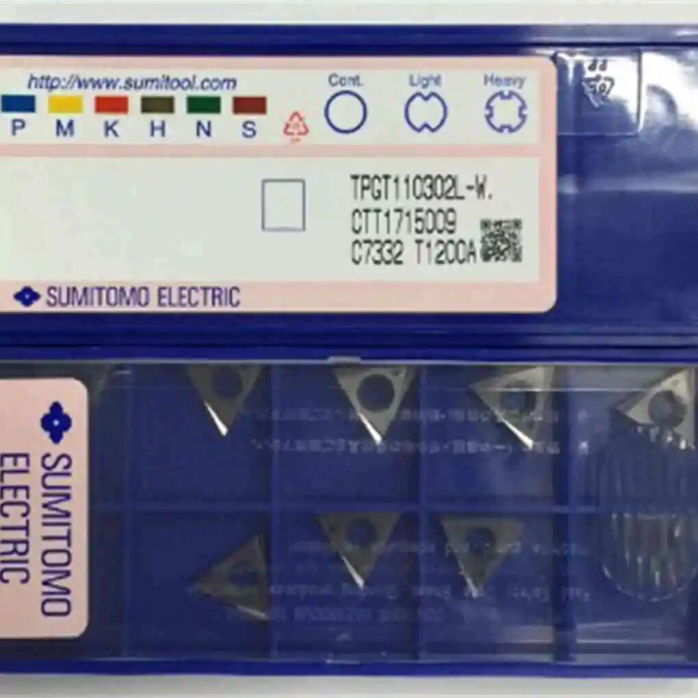 

Original / TPGT110304L-W T1200A / Industrial indexable Carbide Inserts 10 Pcs