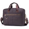 Men's Briefcase, Cowhide Men's Official Briefcase, Hand-held, Single-shoulder Computer Bag