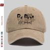 Pc Be Real Not Perfect Leopard Print Letter Pattern Baseball Cap Home Leisure Decor Hat Cartoon Character Printed Papa Cap