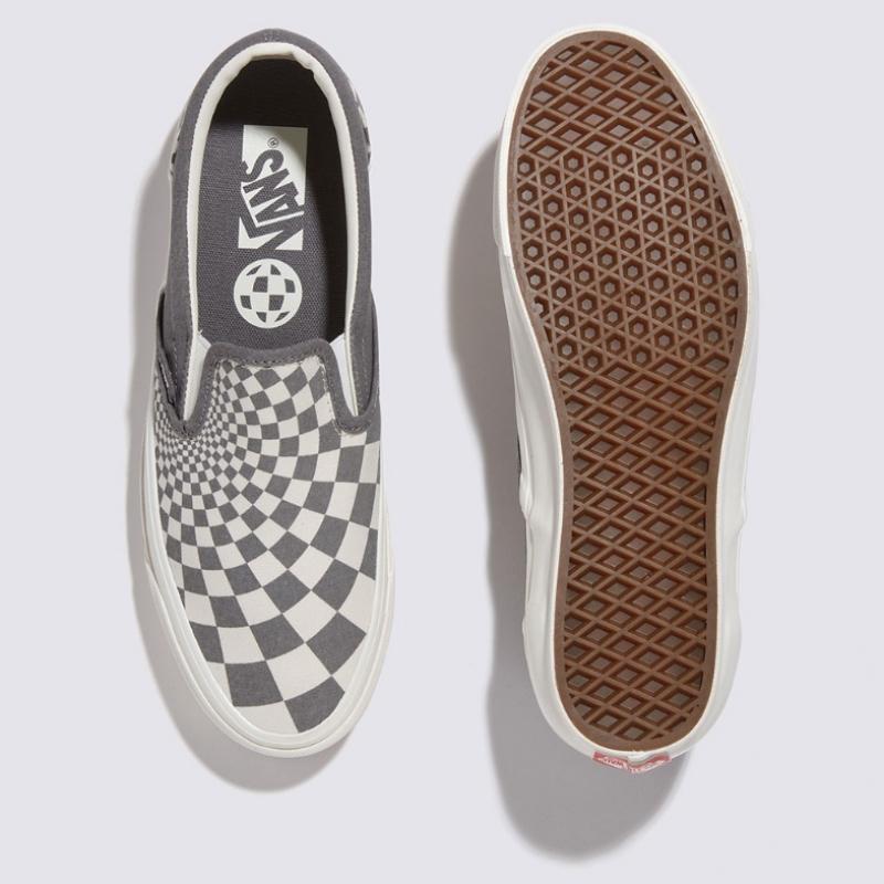 Vans Mte Slip On Issue 98   Checkerboard Pewter Vn000cwagx81