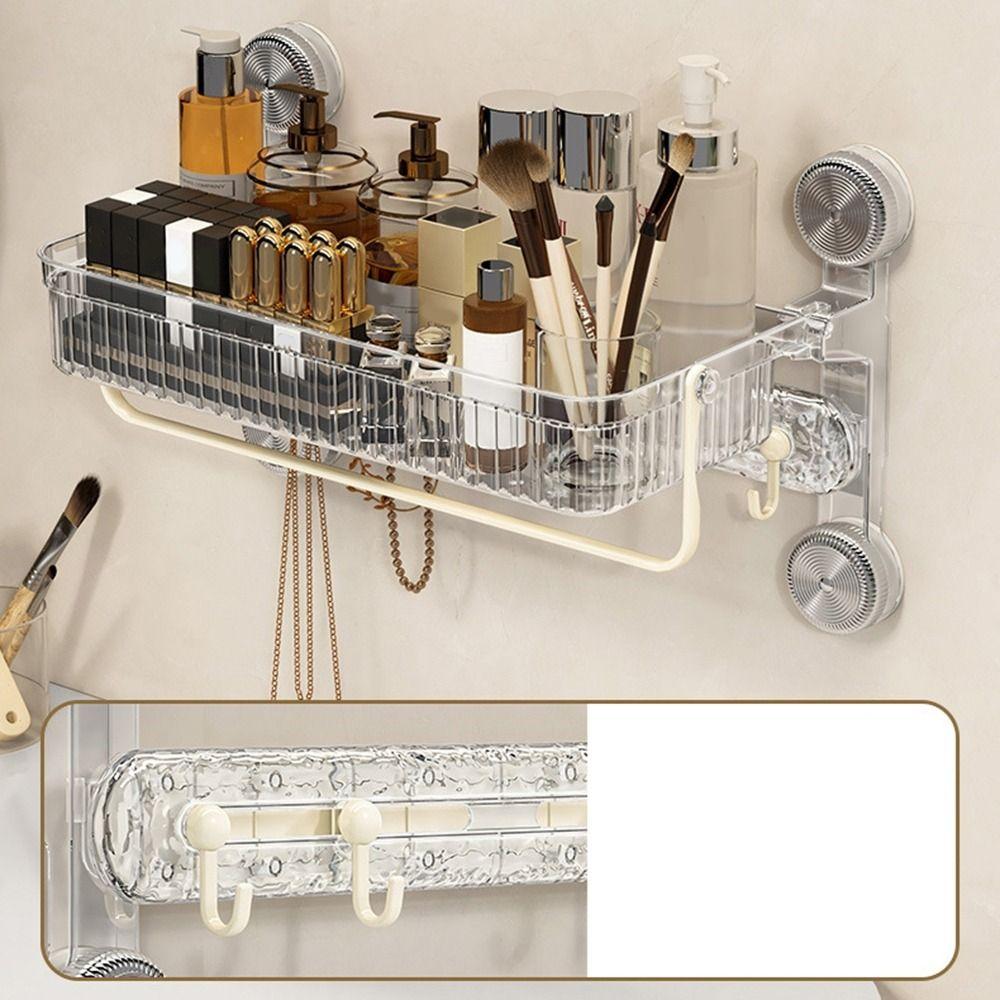 Large Capacity Toilet Storage Racks Wall Mounted Shower Organizer  Bathroom