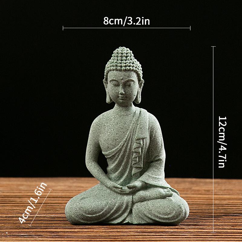 Statue Buddha Desk Accessorie Interior Accessories Buddhism Figurine Garden Statue Ornament Fish Tank Coffee Table Decor Buda