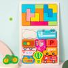 3D Puzzle Wooden Toys Baby Learning Educational Hand Grasp Board Cartoon Animal Fruit and Vegetable Jigsaw Toy Gifts