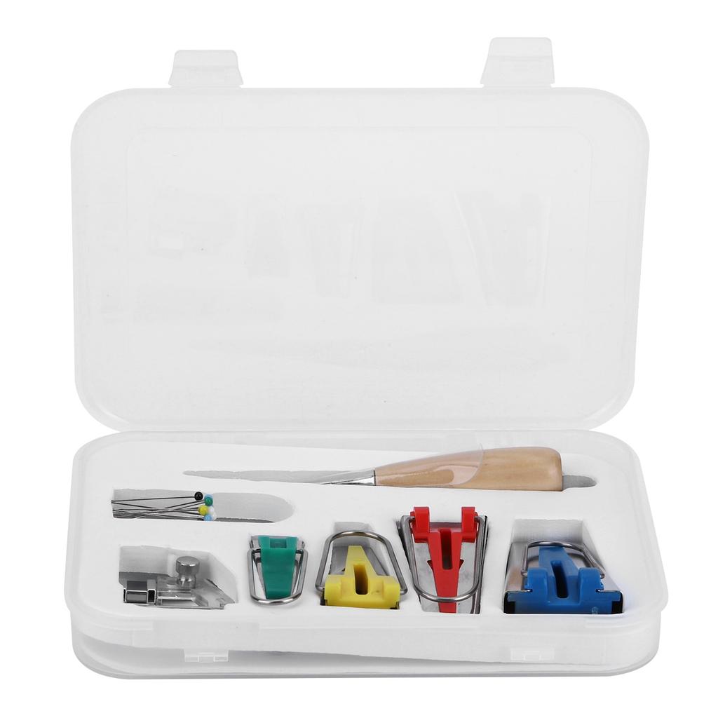 Multifunction Fabric Bias Tape Maker Set DIY Splicing Sewing Quilting Binding Tool Set