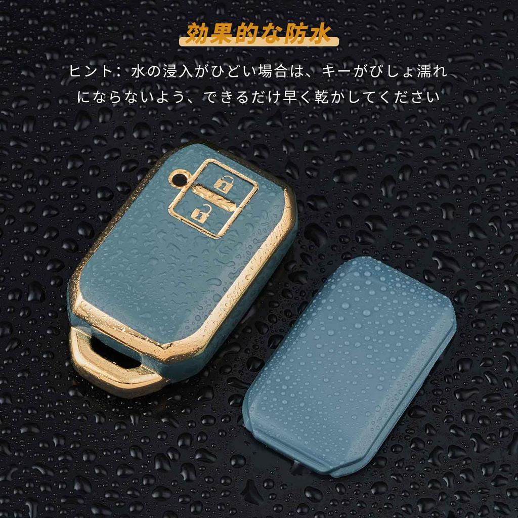 Suzuki Key Case for and Other Premium TPU No Radio Key Smart Key Case for and New Wagon and More [OFFCURVE] Hustler, Jimny, Vehicles, 2-Button Design,