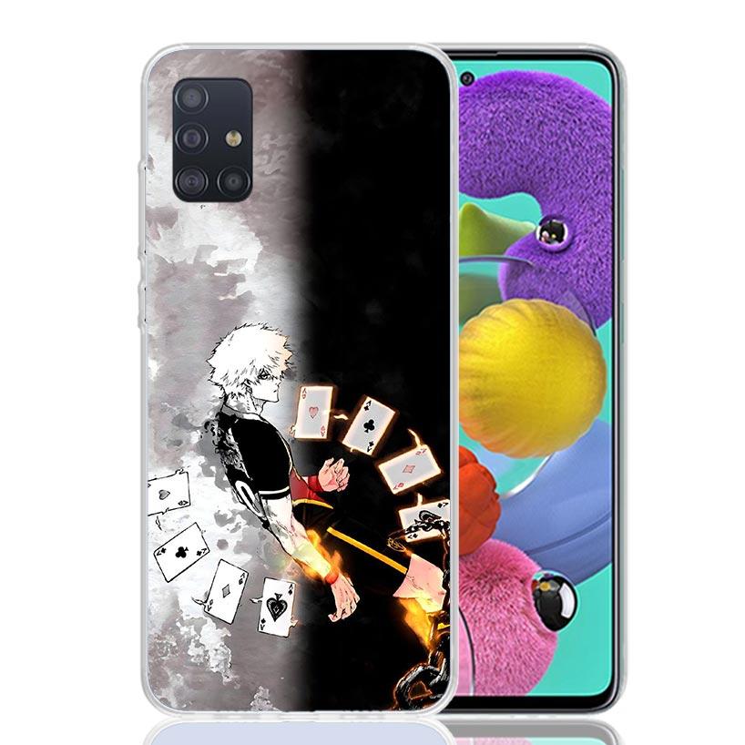 Blue Lock Football Anime Phone Case For Samsung Galaxy A52 A32 A22 A12 A02S A50S A30S A51 A31 AA71 Note 20 Ultra 10 S10 Plus Gal