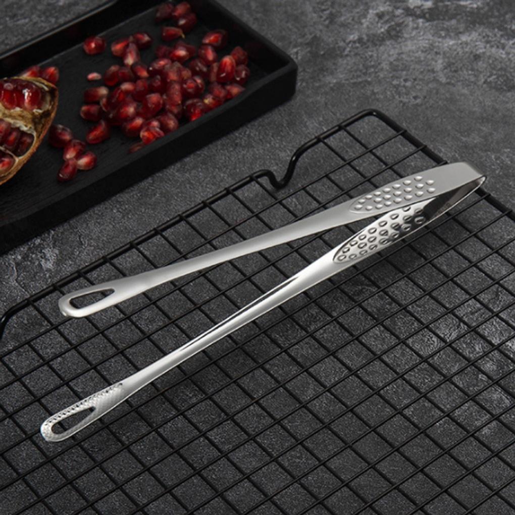 Kitchen Slim Cooking Tweezers 28cm Stainless Steel Strawberry Pasta Tongs