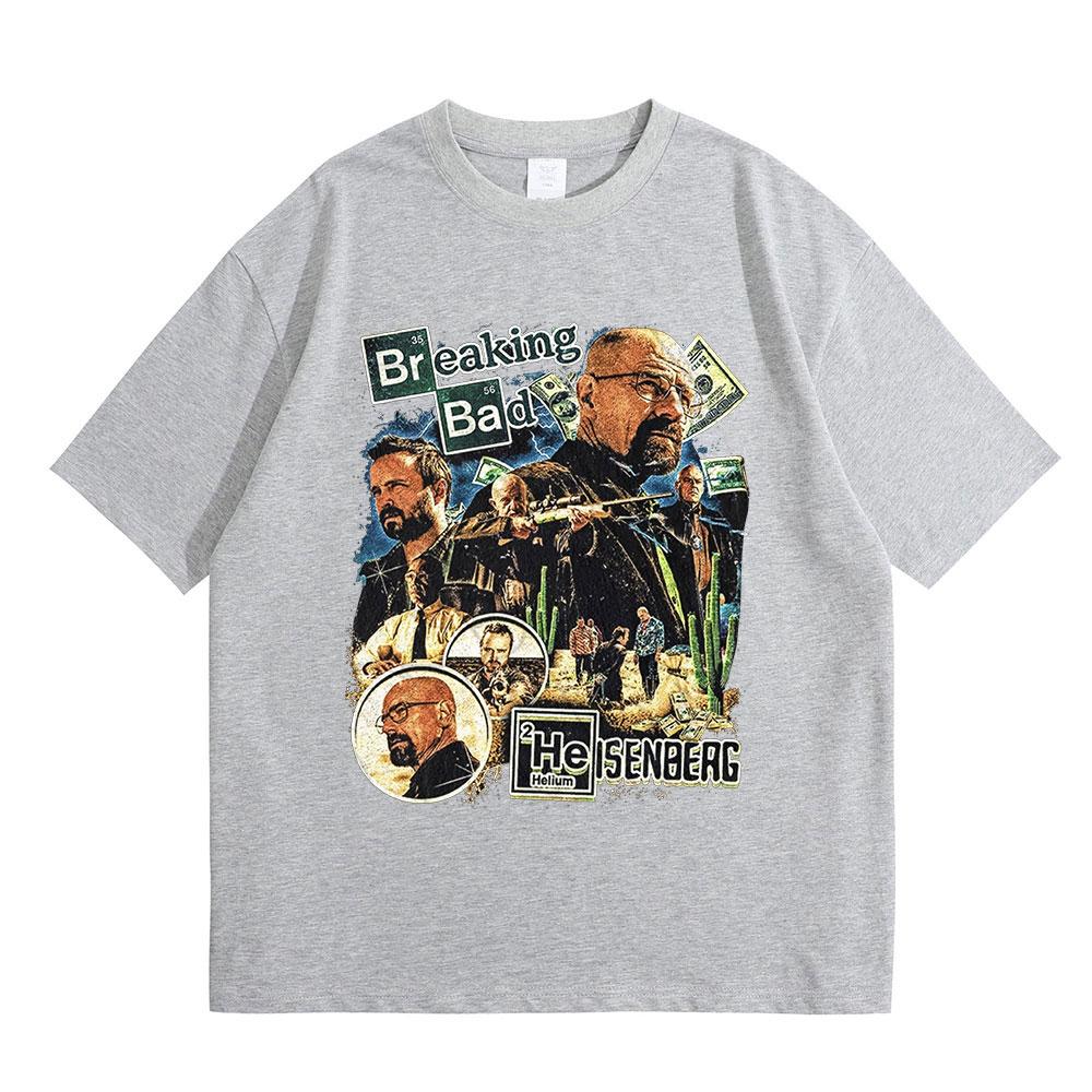 Heisenberg Breaking Bad T Shirt Better Call Saul Graphic Print Tshirt Unisexs Clothing 100 Cotton Casual Short Sleeves Tee Shirt