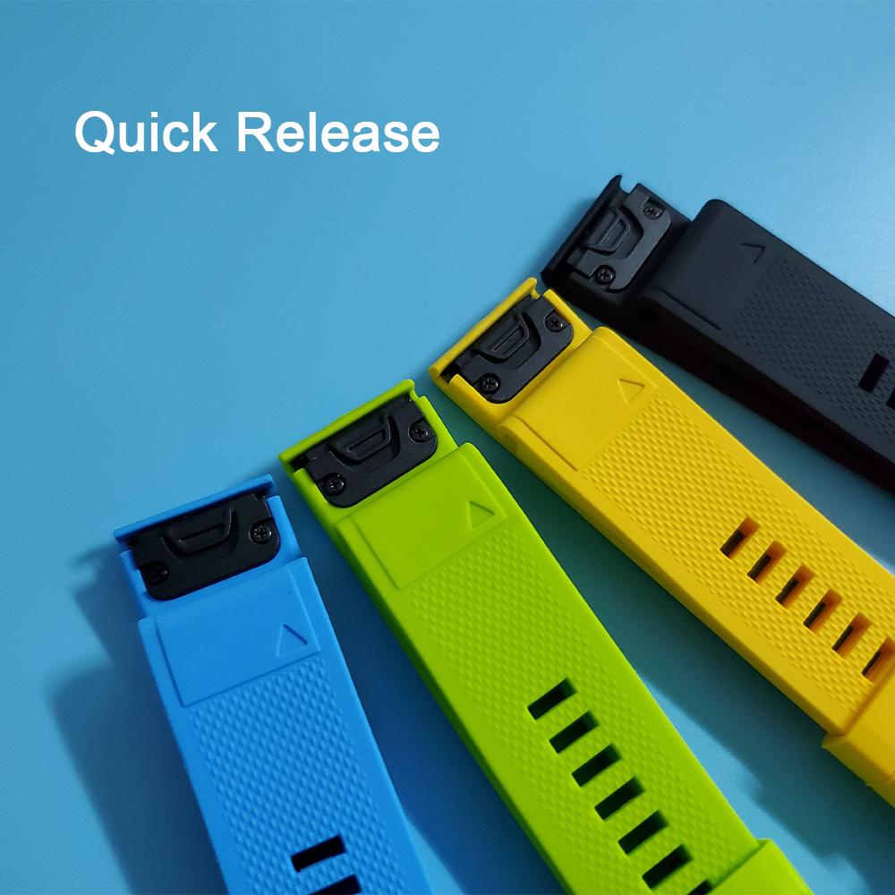 20mm 22mm 26mm QuickFit Armband für Garmin Fenix 6 6X 6S /5S 5X 5 Plus 3HR Silikonarmband für Forerunner 945 935/Instinct Uhrenarmband