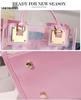 2025 Summer Women's Beach Bag: Korean Style Transparent Jelly Crossbody & Shoulder Mother-Child Handbag