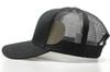 RF Large Size Mesh Deep Long Solid Color Cap, Men's Hat, Brim, 60-65cm, Unisex, Stylish, Cool, Brim, Popular, (Black)