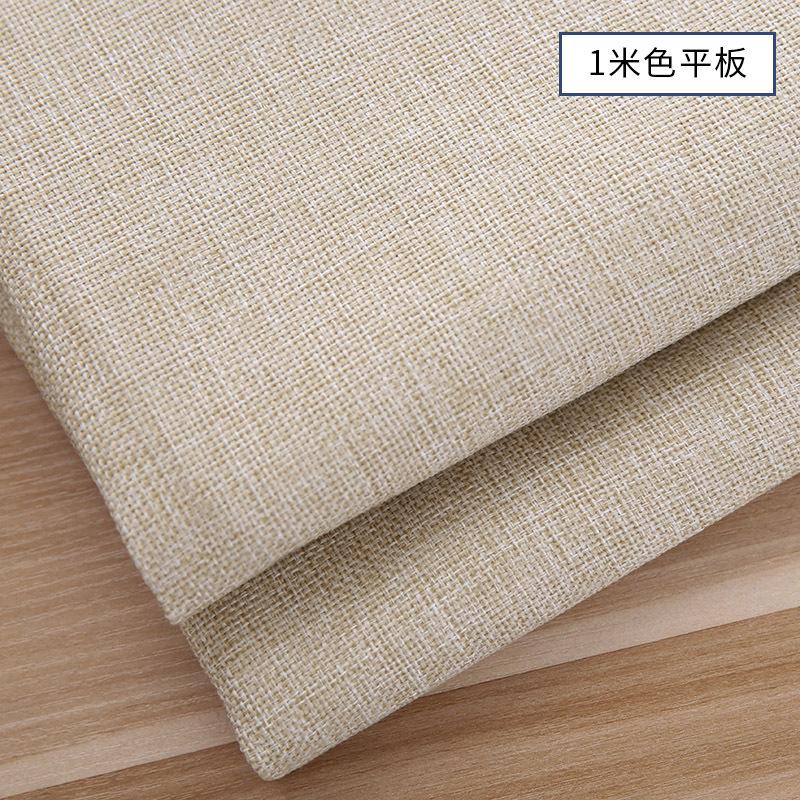 145x50cm Solid Color Coarse Flax Linen Fabric For Tablecloth Pillows Sofas Fabric Decorative Cloth Handmade DIY Cloth TJ21705