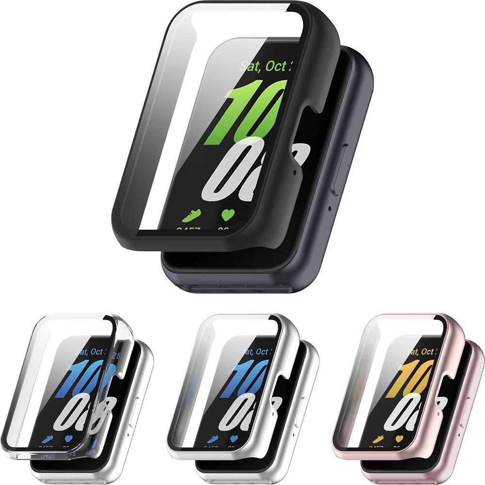 Watch Case for Samsung Galaxy Fit 3 Tempered Glass Screen Smartwatch Protector Hard PC Bumper+Glass for Galaxy Fit3 Accessories