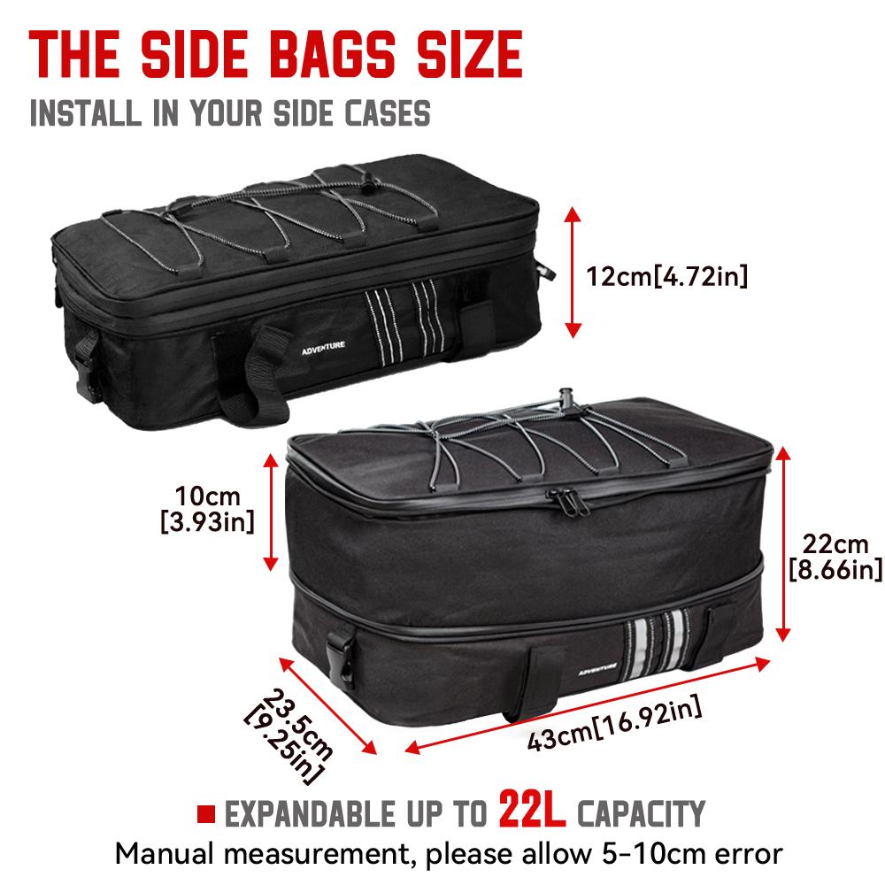Motorcycle Vario Case Luggage Bag Top Bags for BMW for BMW R1200GS LC Adventure GS R1200 1250 LC Side Case Luggage