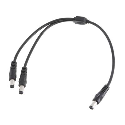 Καλώδιο Τροφοδοσίας Διακλάδωσης DC5.5x2.1mm 18AWG Αρσενικό σε 2 Αρσενικά Βύσματα για Κάμερες Ασφαλείας, Φώτα LED 30CM