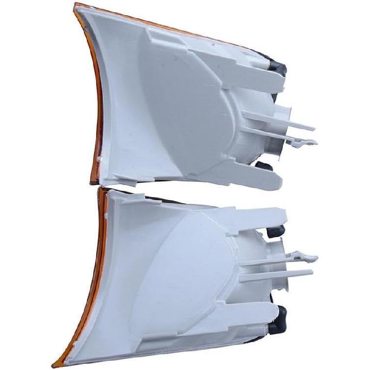 Front Corner Light Housing 63126904299 63126904300, Side Marker Light Lens Cover, 1998-2001 Compatible with BMW E46 2-Door - Clear Lens