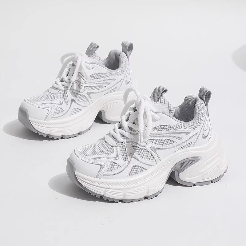 

Thick-soled breathable mesh dad shoes women s summer new versatile orgasm casual sports shoes 40