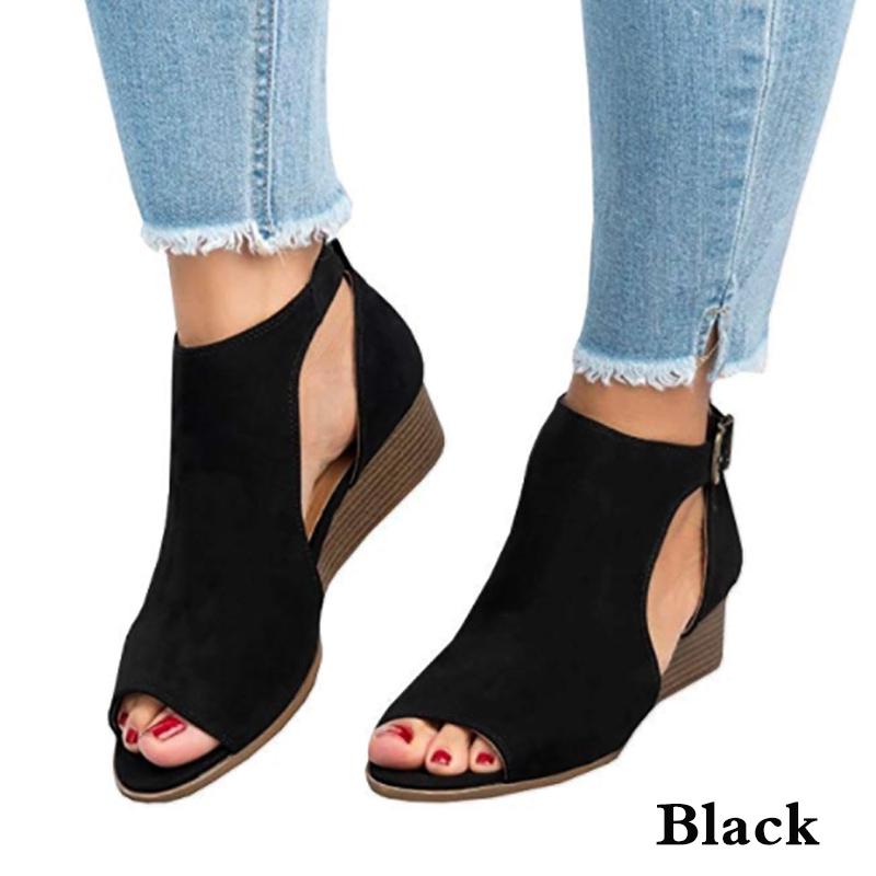 small peep toe sandals