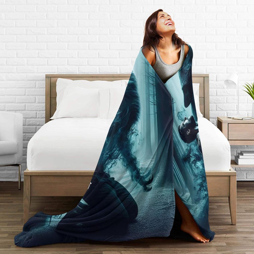 Teen Wolf  Blanket Coral Fleece Plush Movies Super Warm Throw Blanket for Airplane Travel Bedroom Quilt