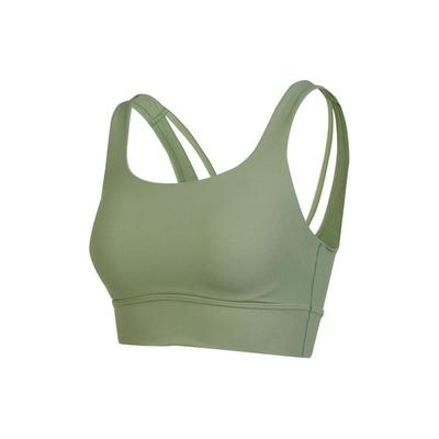 Medium Support Sports Bra With Logo Print Women Underwear Green DO6620-386