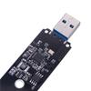 M.2 To USB3.0 Hard Drive Adapter Board Converter Adapter ASM 1153E Chip Converter Card Heat Dissipation Card for PC Desktop