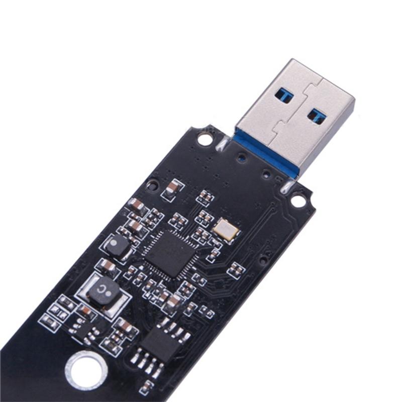 M.2 To USB3.0 Hard Drive Adapter Board Converter Adapter ASM 1153E Chip Converter Card Heat Dissipation Card for PC Desktop