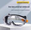 High-Definition Anti-Fog Silicone Goggles - Orange Dustproof Riding Eye Protection