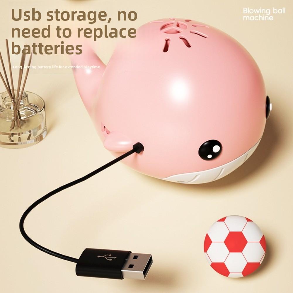 Electric Cat Electric Ball Toy Simulated Interactive Whale Floating Ball Toys Cartoon USB Charging Cat-teasing Toy Pet Toy