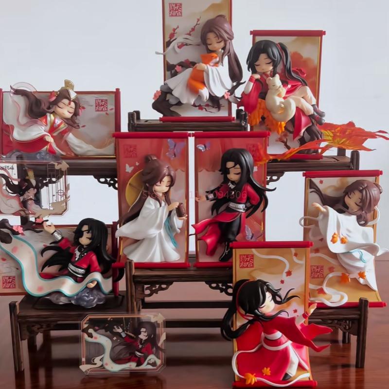 Genuine Tian Guan Ci Fu Scroll Series  Tgcf Hua Cheng Xie Lian Cute Anime Peripheral  Decora Toy Anime Gifts