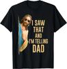 I Saw That Im Telling Dad Funny Religious Christian Jesus TShirt Graphic T Shirts Mens T Shirt Cotton Camiseta Hombre