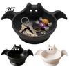Key And Coin Holder Halloween Bat Shaped Storage Bowl, Cute Candy Tray, Spooky Home Decor Tabletop Ornament, Multifunctional Decorative Snack for Keys