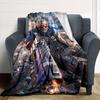 Overwatch Heroes Print Flannel Blanket High Quality Warm Comfortable Cover for All Seasons Perfect for Gifts Home Decor
