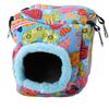 Warm Plush Bird Hanging Cave     Hammock Hanging Winter Birds Cage (L Owl)