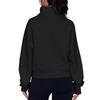 Women's Fashionable Long Sleeved Solid Hooded Zippered Sweater Jacket