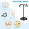 1pc Iron jewelry rack, rotating necklace display rack with 23 hooks, jewelry storage rack, suitable for earrings, bracelets, etc