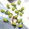 Mini Acrylic Fruit Lemon Pendants Lovely DIY Charms Waterproof for Bracelet Necklace Keychain Jewelry Making Supplies