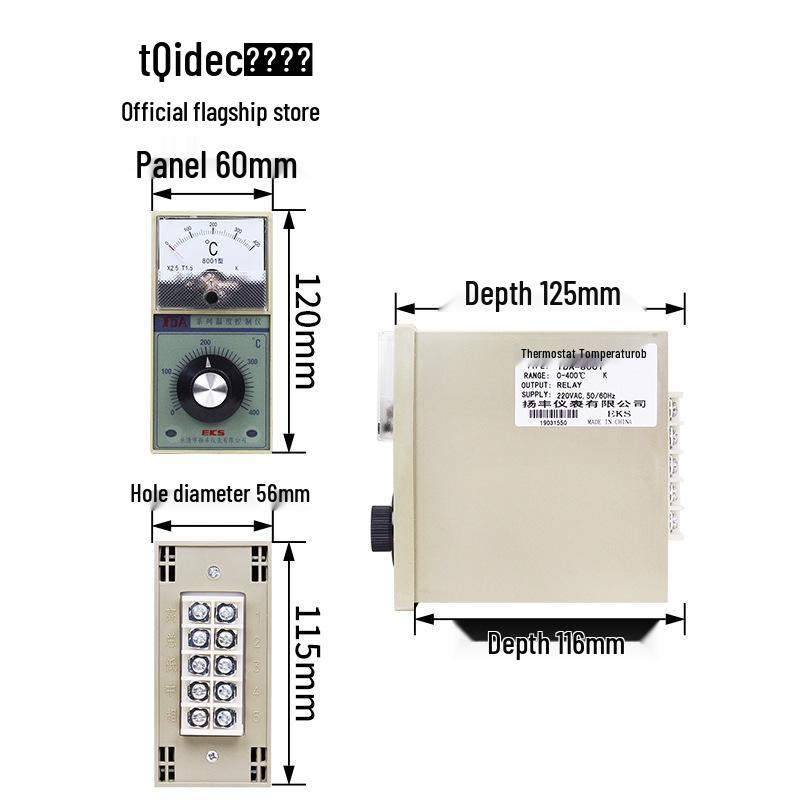 Taiquan TQIDEC TDA-8001 Pointer Temperature Controller EKS Temperature Meter