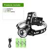 81111111LM Powerful LED Headlamp Bright Type-C Rechargeable 1*18611 Head Flashlight Camping Searching Hunting Fishing Lantern