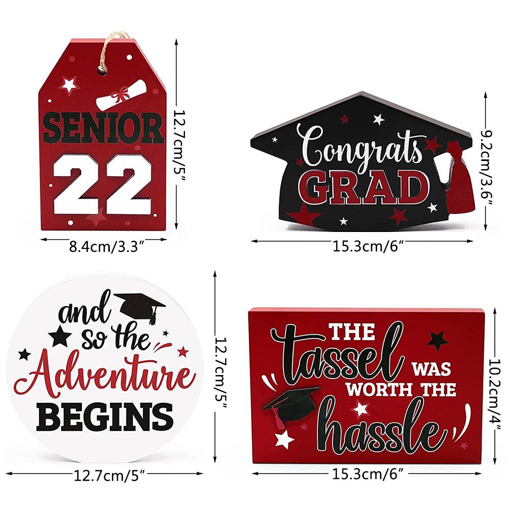 

2022 Graduation Table Sign Decor Graduation Tiered Tray Decor Class of 2022 Graduation Decorations for Graduation