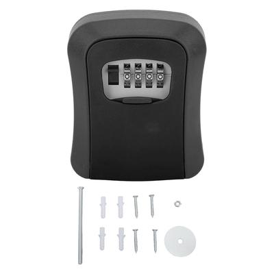 Key Lock Box Wall Mounted Combination Lockbox for Outside House Keys 5 Keys Capacity Key Safe