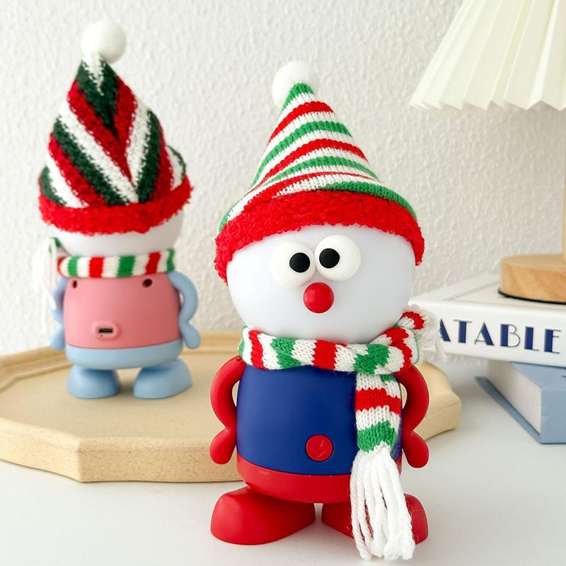 Christmas Snowman Led Night Light Usb Charge Three Light Adjust Desk Decorative For Girl Boy Christmas Gift Bedroom Night Lamp