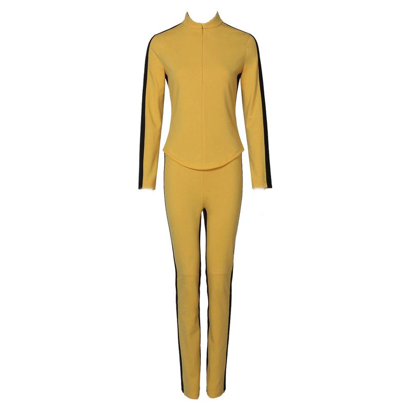

Sweet and Cool Kill Bill Cosplay Costume Bride Kill Bill Yellow Outfit Cosplay Halloween Costume Full Set S