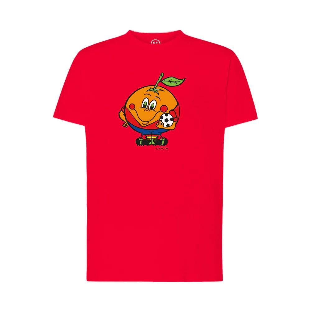 Naranjito Tshirt Mens High Quality Round Neck Spain 82 Spanish Mascot 1982 Football Tshirt Top Loose and Comfortable Sports