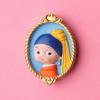 Mini Cute Cartoon World Famous Paintings Fridge Magnets Cute Van Gogh Girl With Pearl Earring Magnetic Stickers for Blackboard