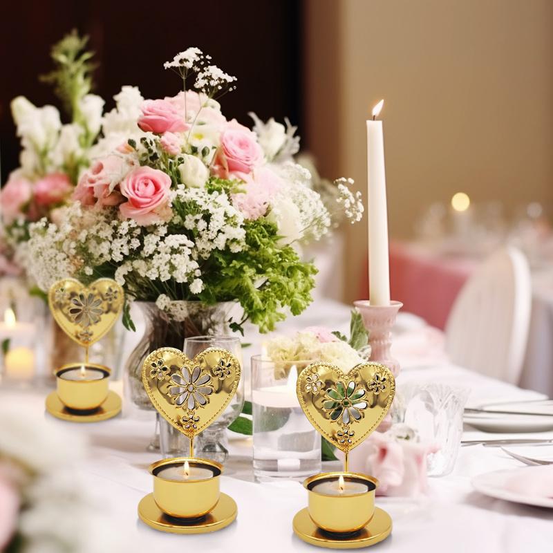 Christmas Hollow Design Christmas Decoration Christmas Tree Shape Elegant Candlestick Decorative Accessories 3 Styles